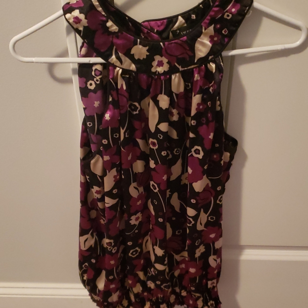 Purple/black blouse
